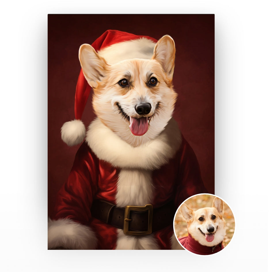 Der Weihnachtsmann - Haustierporträt